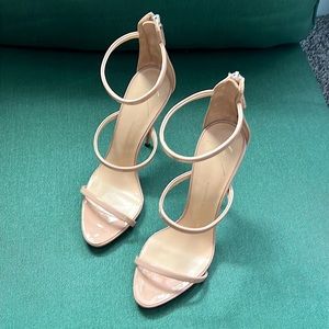 Giuseppe Zantonii Harmony 90 Patent Leather heel, color Nude, size39 never worn!